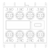 3RH2911-1FA22 - Блоки вспомогательных контактов - Модуль блок-контактов, 2но+2нз: 1но, 1нз, 1нз, 1но, д.