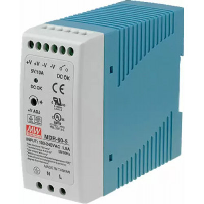 MDR-60-5 Блок питания AC-DC на DIN-рейку 50Вт