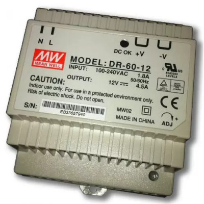 DR-60-5 Блок питания AC-DC на DIN-рейку 32.5Вт