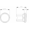 3SU1900-0FA10-0AA0 - Actuators -  Заглушка для круглого монтажного отверстия, пластик, ц