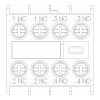 3RH2911-1HA22 - Блоки вспомогательных контактов - Модуль блок-контактов, 2но+2нз: 1нз, 1нз, 1но, 1но, д.