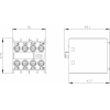 3RH2911-1HA22 - Блоки вспомогательных контактов - Модуль блок-контактов, 2но+2нз: 1нз, 1нз, 1но, 1но, д.