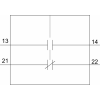3RV2901-1E - Mountable accessories - ФРОНТАЛЬНЫЙ БЛОК-КОНТАКТ, 1НО+1НЗ, ВИНТОВЫЕ КЛЕММЫ, ДЛЯ