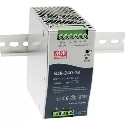 SDR-240-48 Блок питания AC-DC на DIN-рейку 240Вт