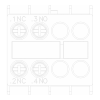3RH2911-1HA11 - Блоки вспомогательных контактов -  Модуль блок-контактов, 1но+1нз: 1нз, 1но д. вспом. кон