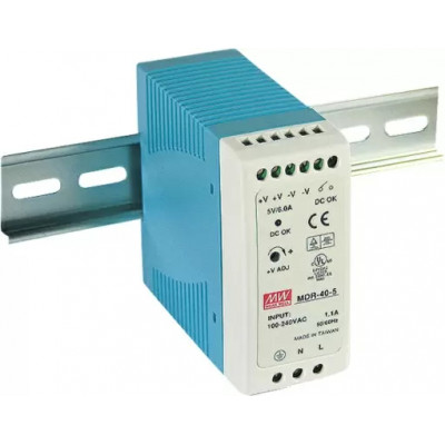 MDR-40-5 Блок питания AC-DC на DIN-рейку 30Вт