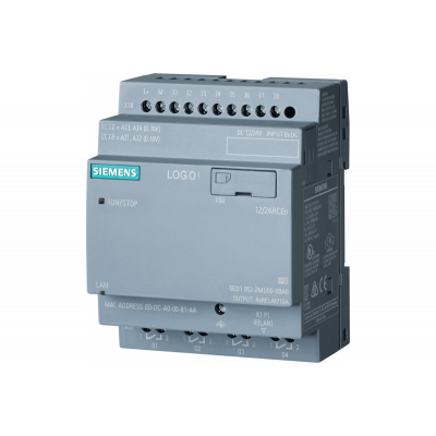 6ED1052-2MD08-0BA2 - LOGO! Pure - LOGO! 12/24RCEO, logic module, power supply / I/O: 12/2