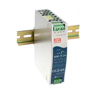 SDR-75-24 Блок питания AC-DC на DIN-рейку 75Вт